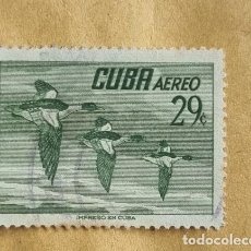 Sellos: SELLO USADO CUBA 1956 CORREO AEREO AVES. Lote 348771438