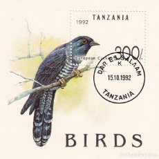 Sellos: HB TANZANIA 1992 - ANIMALES, AVES, PÁJAROS / CUCO EUROPEO - EUROPEAN CUCKOO / BIRDS