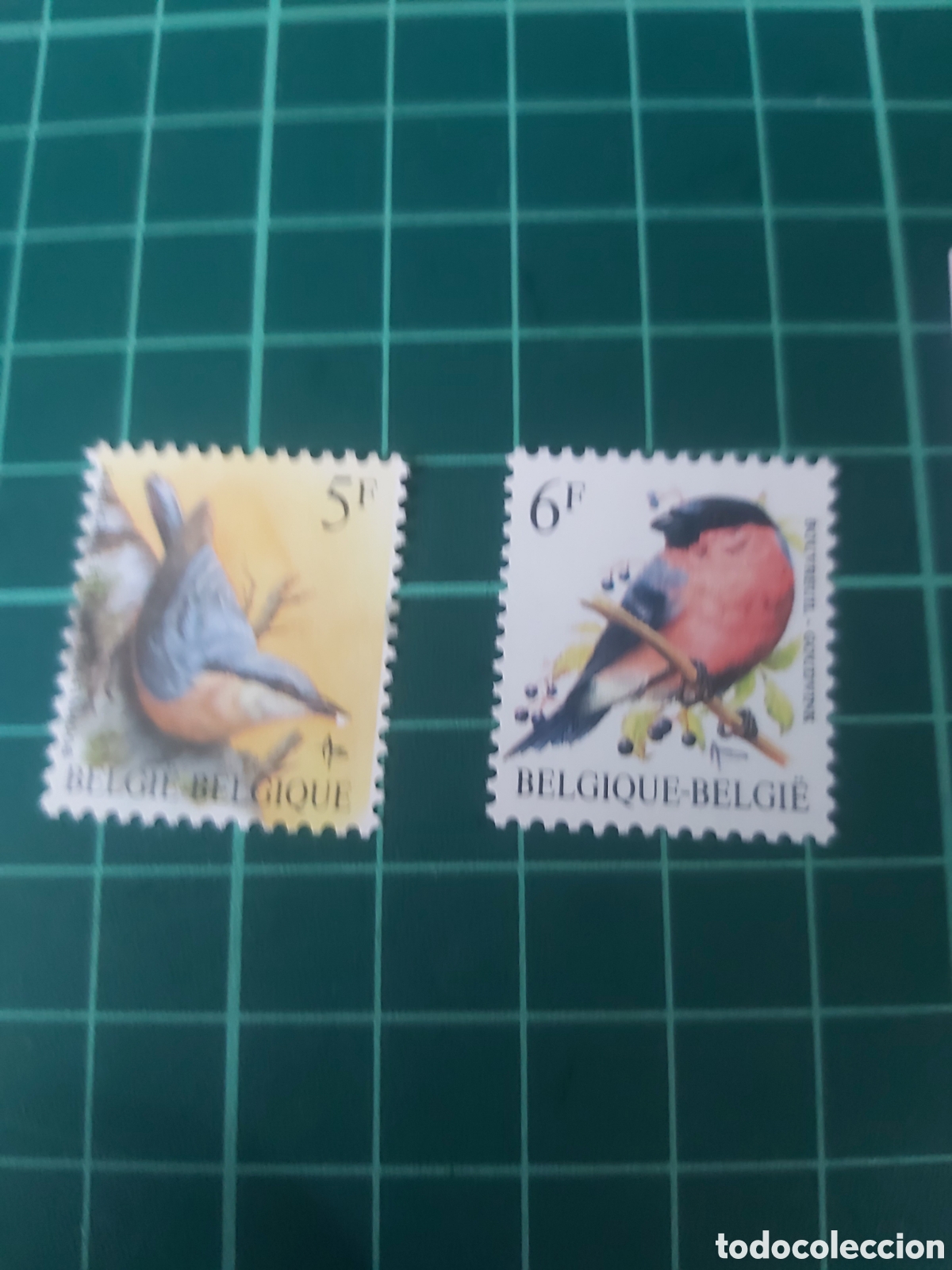 Stamps: Aves pájaros serie completa nuevo yvert 2293/4 Bélgica 1988