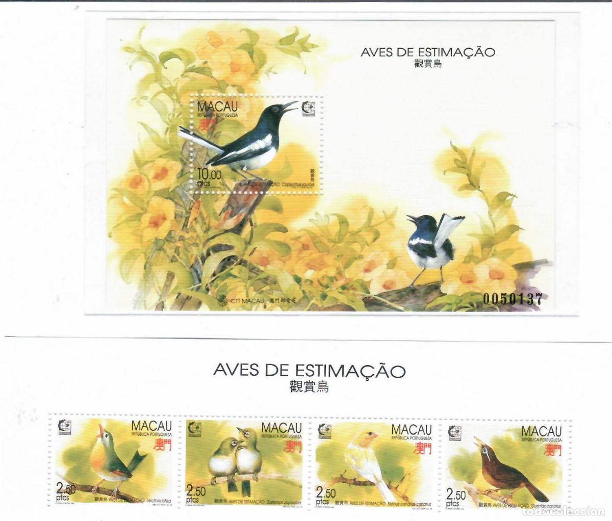 Sellos: LOTE MACAO 1995 AVES - Foto 3