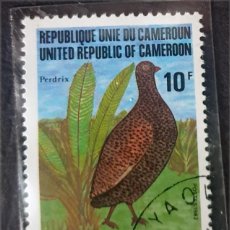 Sellos: CAMERÚN - AVES - CAMEROON FRANCOLIN (PTERNISTIS CAMERUNENSIS). Lote 401766014