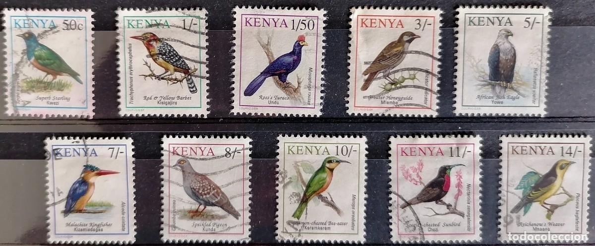 Sellos: KENIA 1993 - P&Aacute;JAROS . - Foto 1