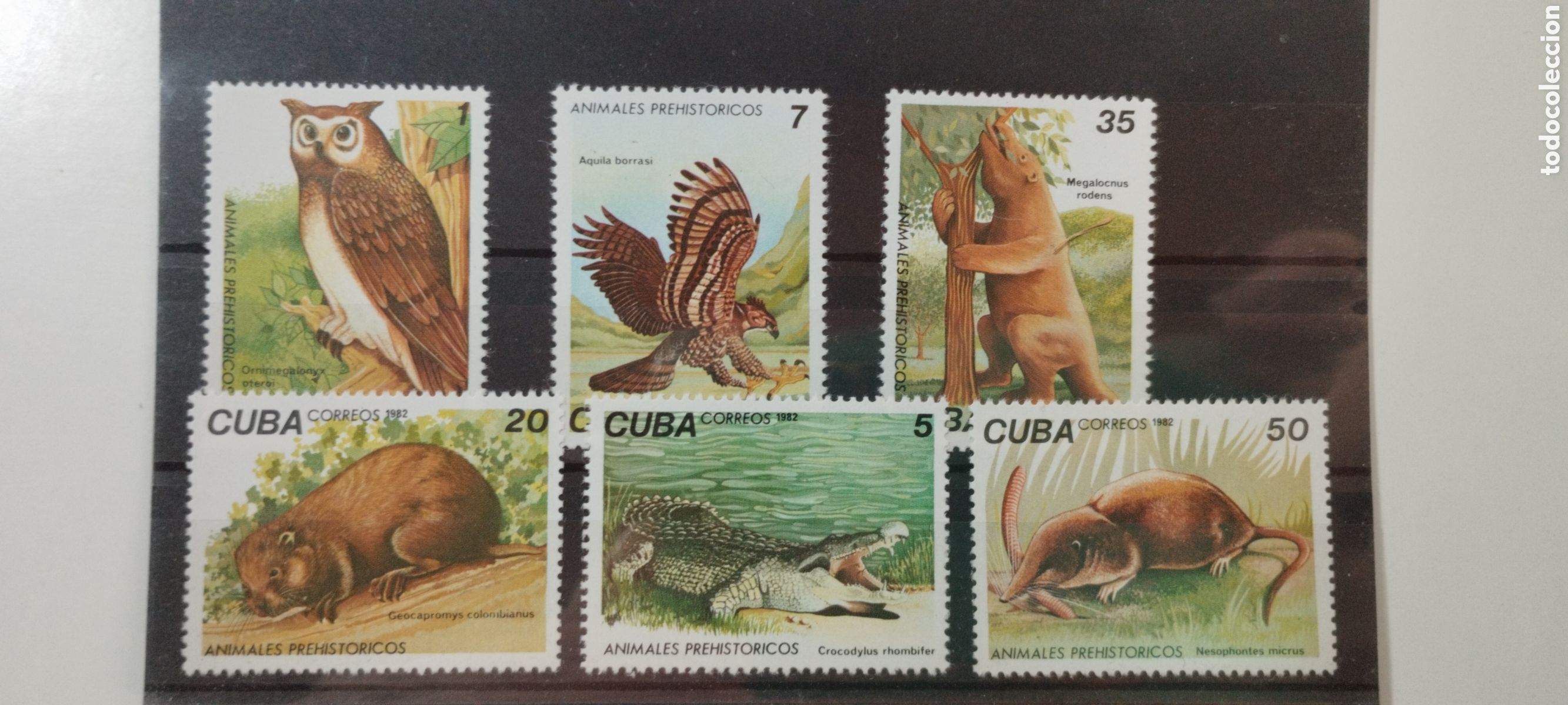 Sellos: Sellos tem&aacute;tica Animales Prehist&oacute;ricos - Foto 1