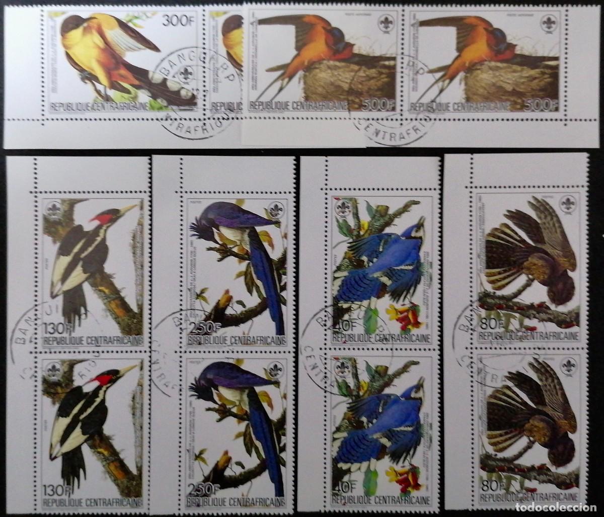 Sellos: CENTRO&Aacute;FRICA 1985 - AVES = - Foto 1