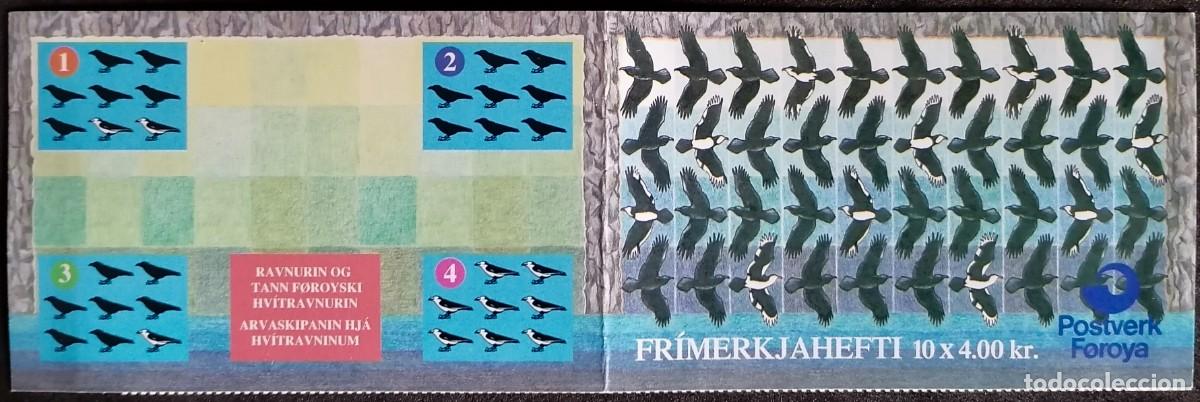 Sellos: ISLAS FEROE 1995 - FOLLETO / CUERVOS . - Foto 2