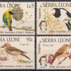Sellos: F-EX46742 SIERRA LEONE MNH 1985 AUDUBON BIRD AVES OISEAUX VOGEL.