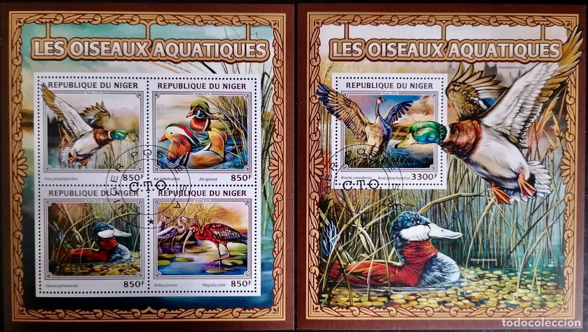 Sellos: NIGER 2016 - HB AVES ACU&Aacute;TICAS . - - Foto 1