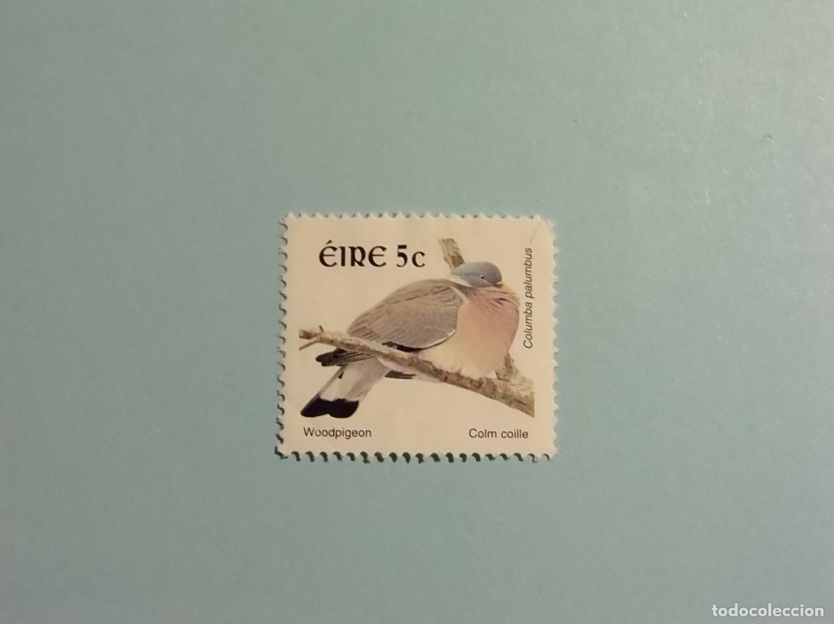 Sellos: IRLANDA, &Eacute;IRE - AVES - PALOMA TORCAZ. - Foto 1