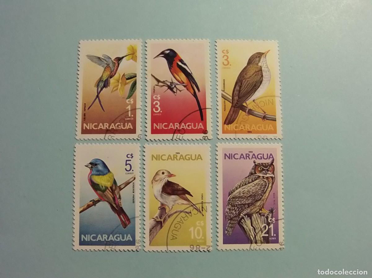 Prophila Collection Nicaragua 3022-3028 Postfrisch MNH – Vögel-Briefmarken Komplett 1990 Für Sammler
