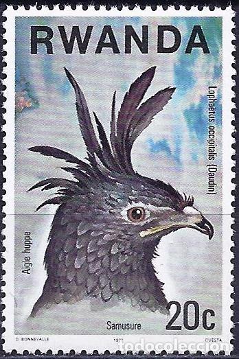 Sellos: Ruanda 1977 - Mi 893 - YT 804 - Ave rapaz : &Aacute;guila - MNH**