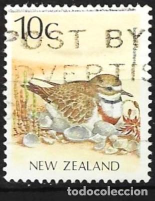Sellos: Nueva Zelanda 1988 - Mi 1048A - YT 1011 - Ave : Chorlito