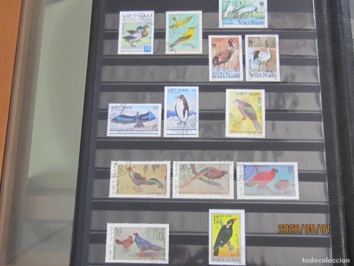 Sellos: AVES DEL MUNDO , EN MATASELLADO