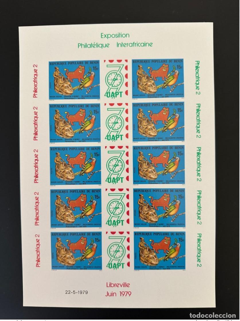 Sellos: Ben&iacute;n 1979 Mi.184 ND Philexafrica Essen Bird Vogel Cat Katze