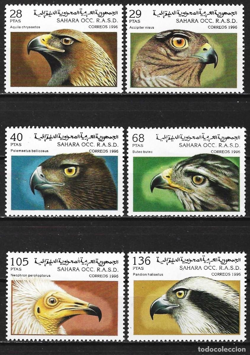 Sellos: S&aacute;hara Occidental 1996 - Aves rapaces - MNH** ( Serie completa )
