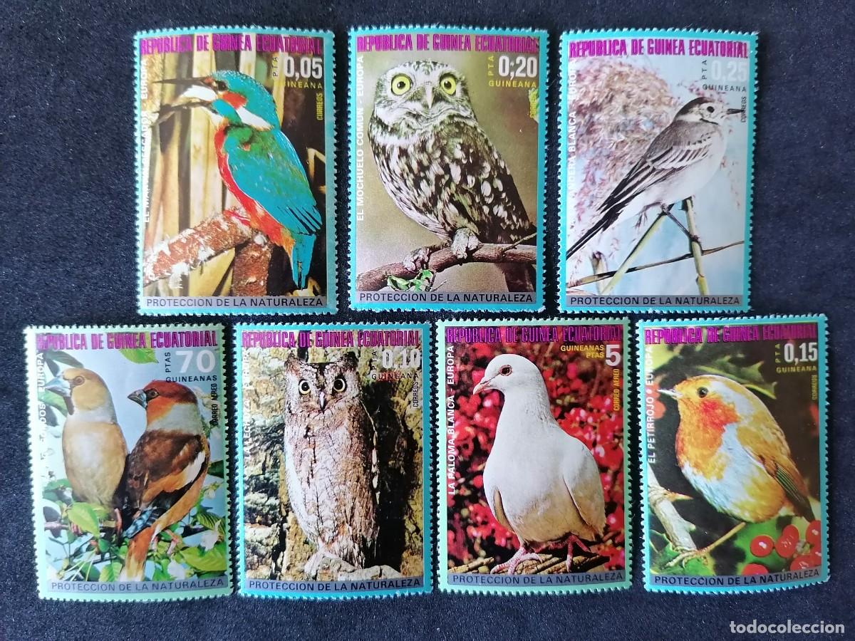 Sellos: GUINEA ECUATORIAL 1976 - AVES EUROPEAS .