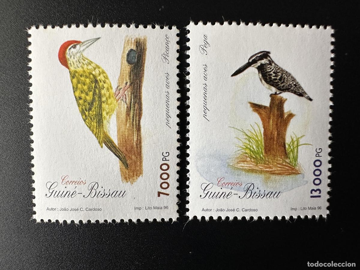 Sellos: Guinea-Bis&aacute;u Guinea 1996 Mi. 1244 - 1245 P&aacute;jaros V&ouml;gel Aves MNH