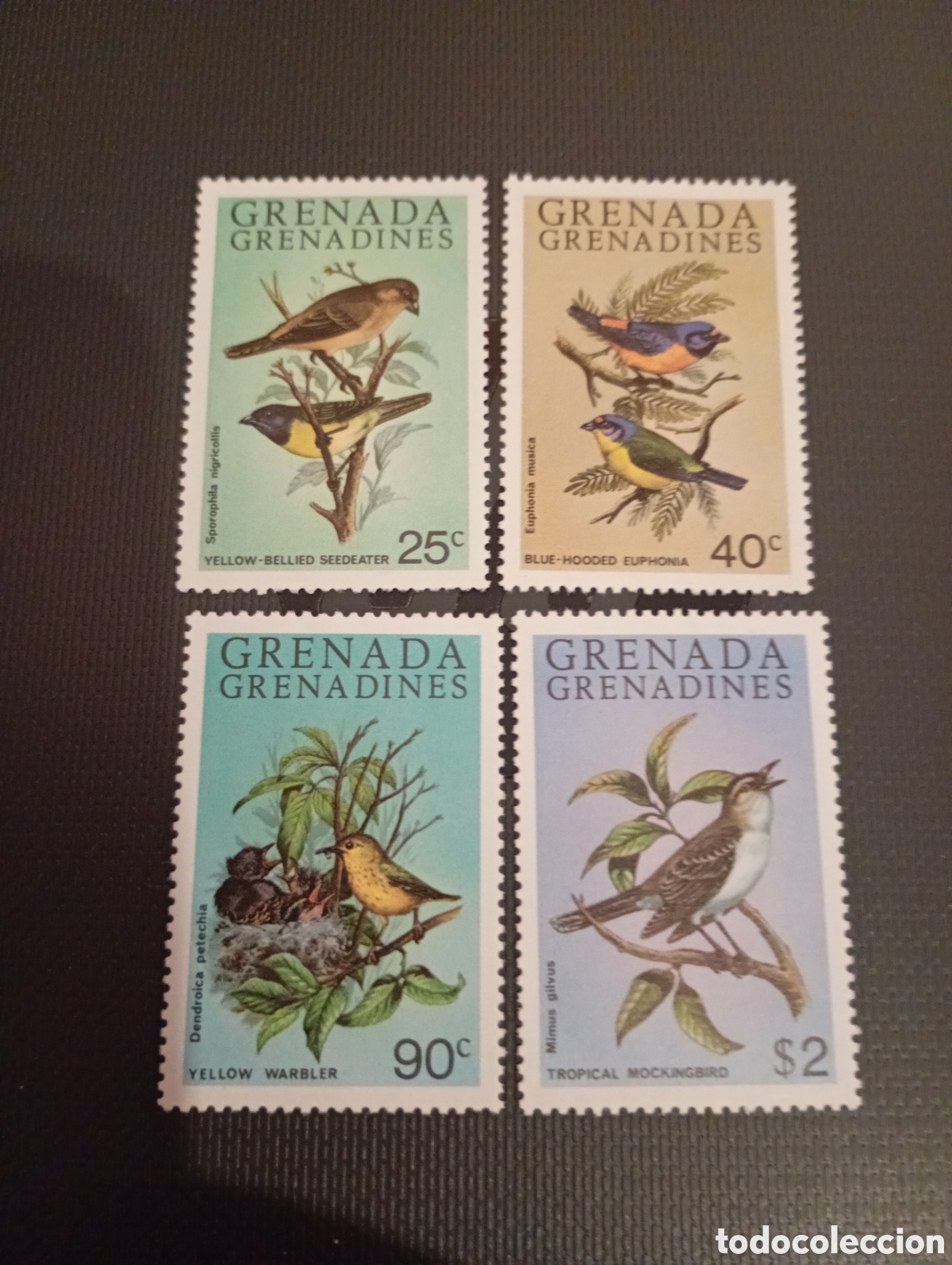 Sellos: Granada/Granadinas 1980 aves p&aacute;jaros