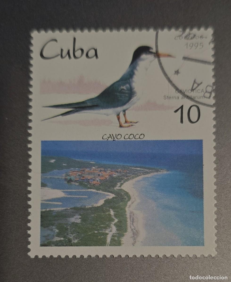 Sellos: SELLO USADO CUBA 1995 AVES PAJAROS charr&aacute;n menor