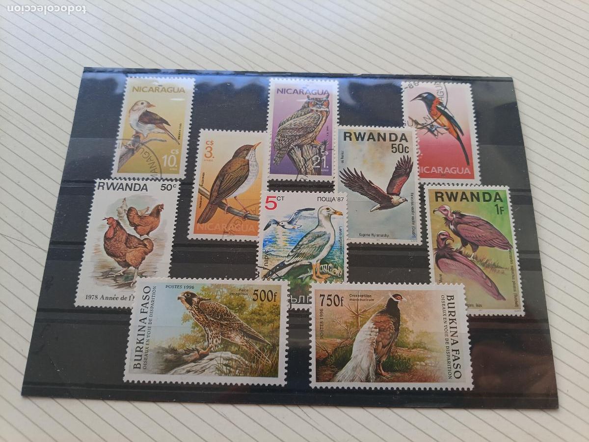 Sellos: Aves. Lote de sellos