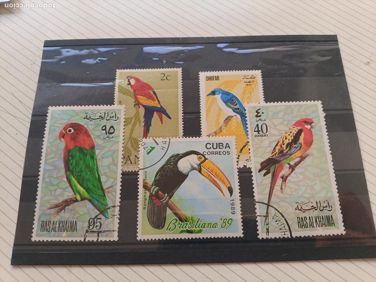 Sellos: Aves. Lote de sellos