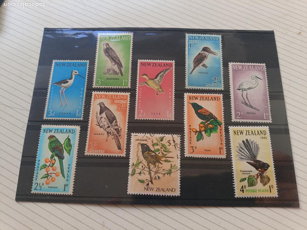 Sellos: Aves. Lote de sellos. Nueva Zelanda