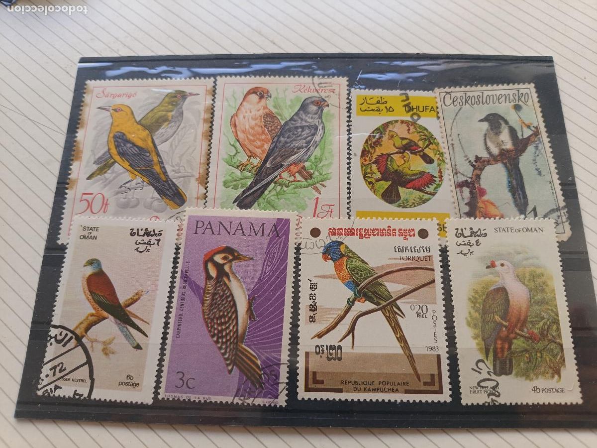Sellos: Aves. Lote de sellos
