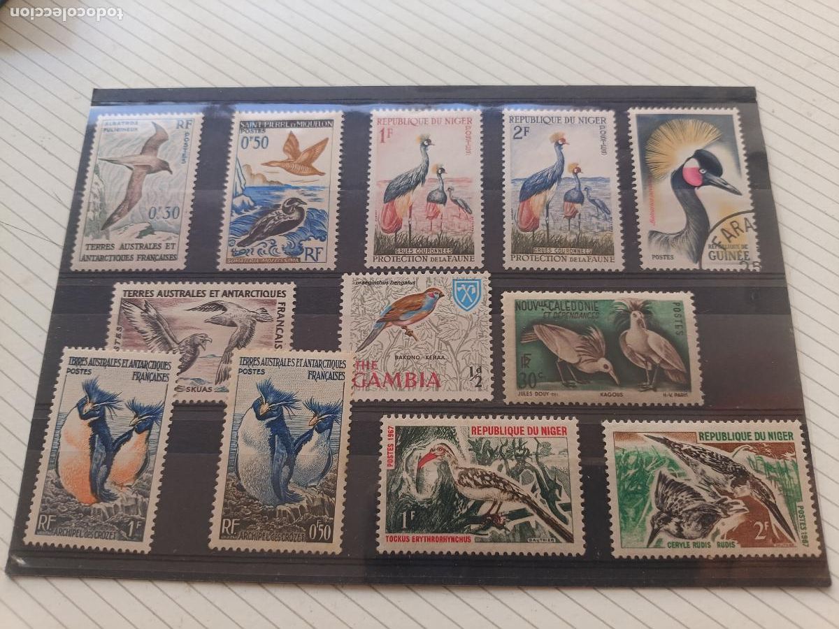 Sellos: Aves. Lote de sellos
