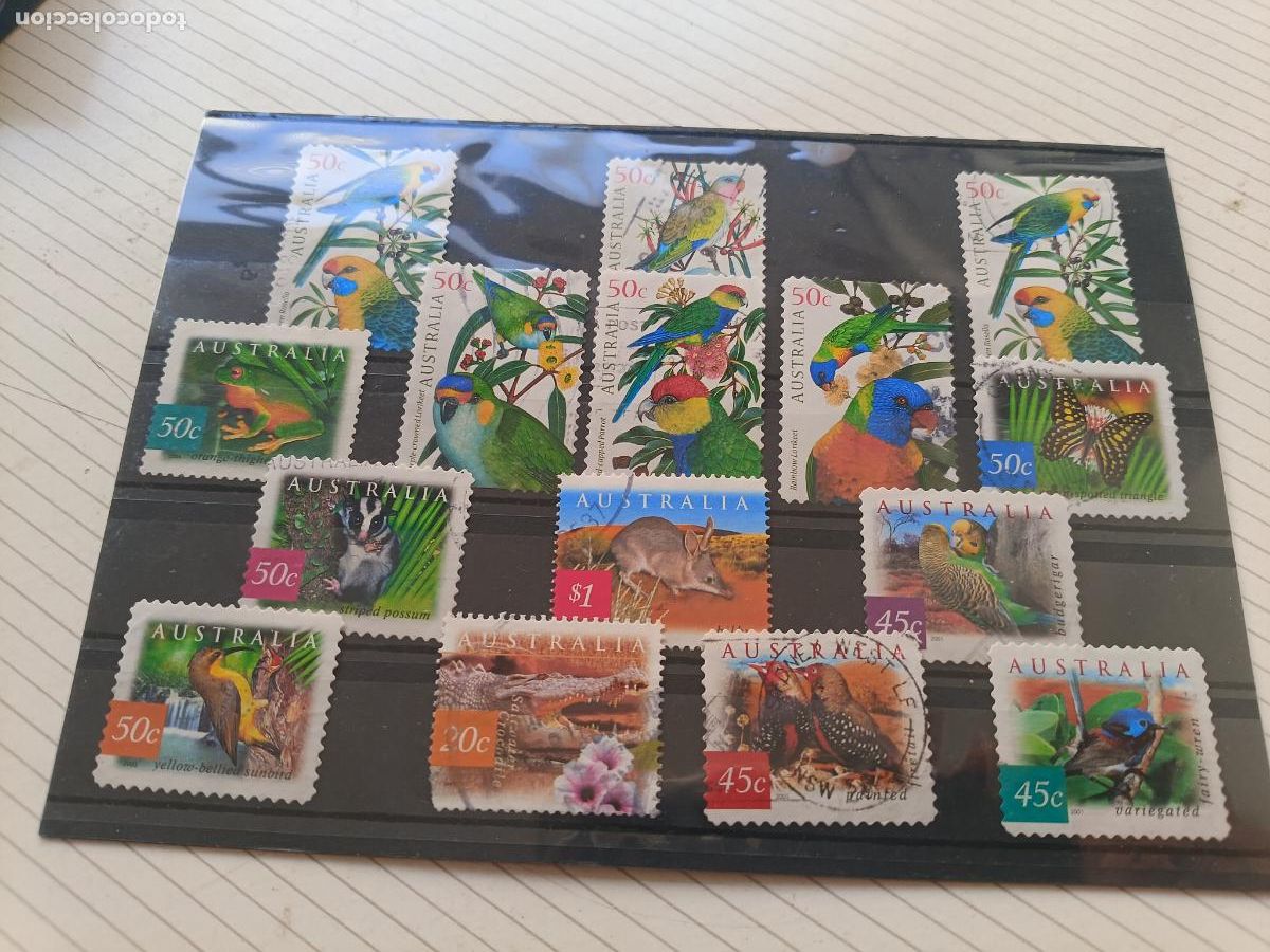 Sellos: Aves y fauna. Lote de sellos. Australia