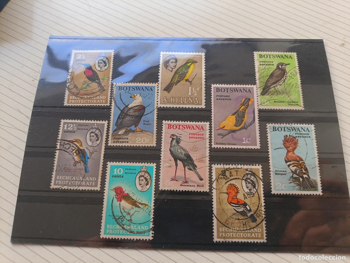 Sellos: Aves. Lote de sellos. Bechuanaland, Botswana, Santa Helena