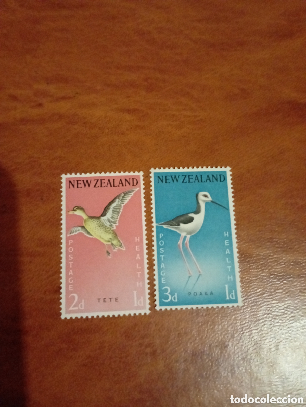 Sellos: SELLOS AVES NUEVA ZELANDA 1959 SG776-777. AVES -