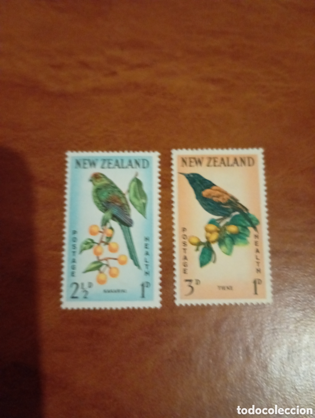 Sellos: SELLOS AVES NUEVA ZELANDA 1962 SG812-13. AVES