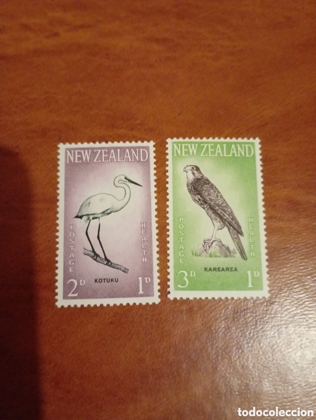 Sellos: SELLOS AVES NUEVA ZELANDA 1962 SG806-807 AVES