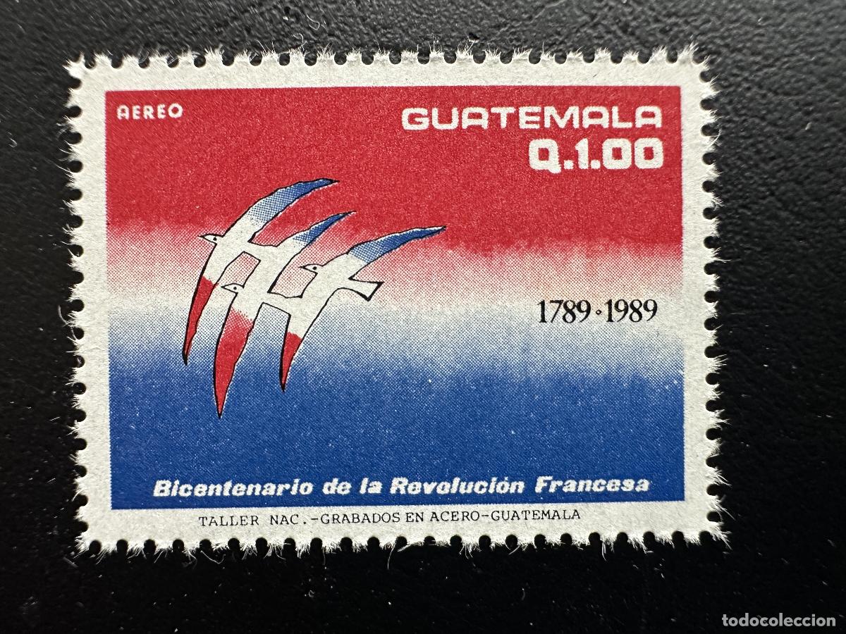 Sellos: Guatemala 1989 Mi. 1301 Aves del bicentenario de la Revoluci&oacute;n Francesa