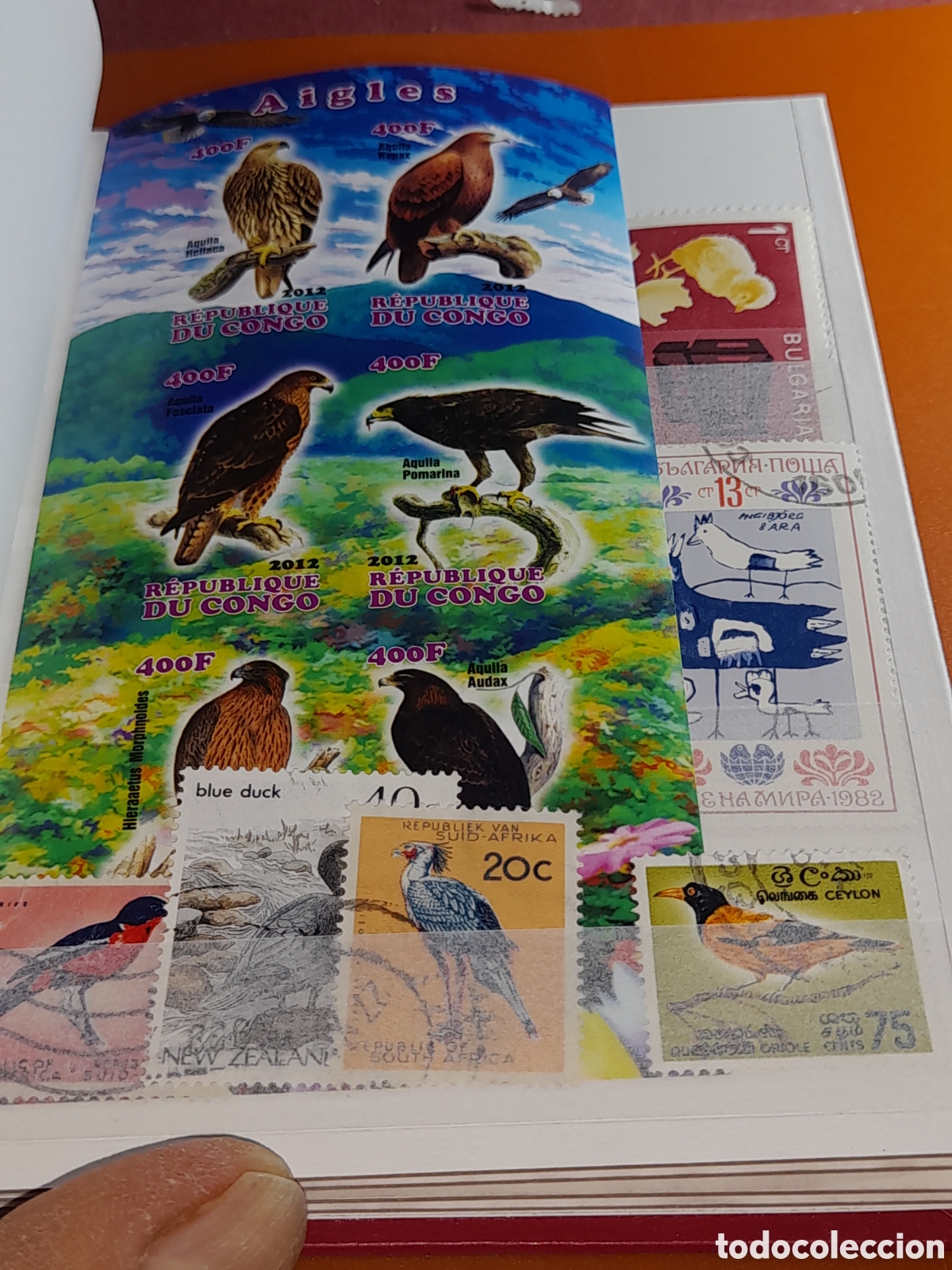 Sellos: Sello, Mini-clasificador Tem&aacute;tico Aves. Pajaros. Fauna. B&uacute;hos. &Aacute;guilas. Tropicales. Cacatua.