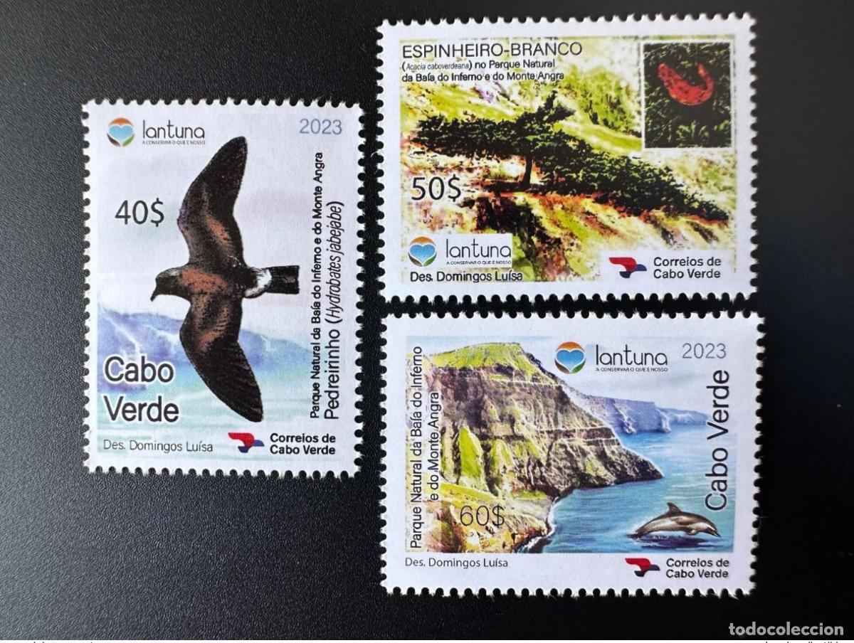 Sellos: Cabo Verde 2023 Mi.? Parque Natural Bafa Inferno Monte Angra (Delf&iacute;n Bird)