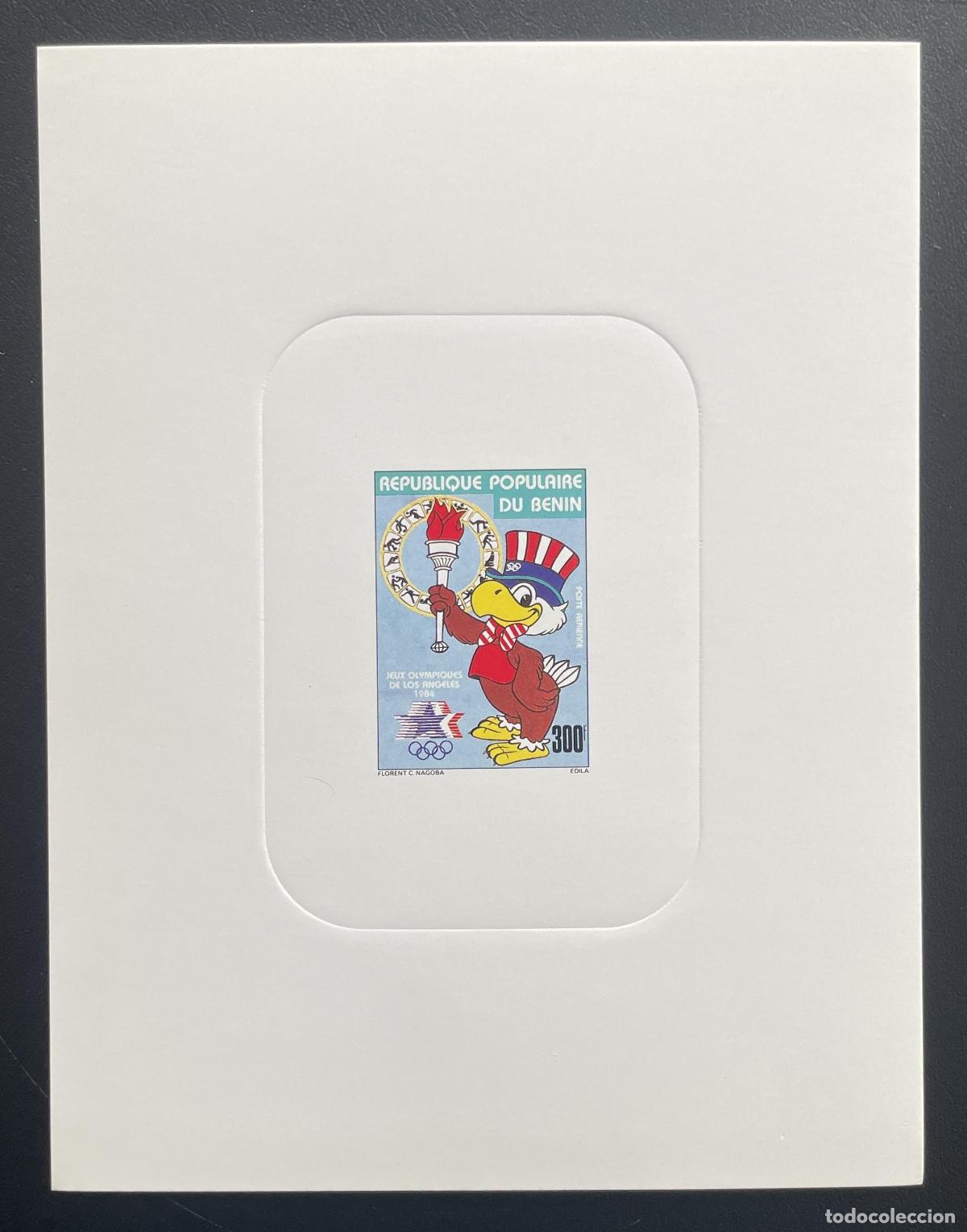 Sellos: Benin 1984 Mi. 356 evento de lujo Juegos Ol&iacute;mpicos Los &Aacute;ngeles Sam eagle
