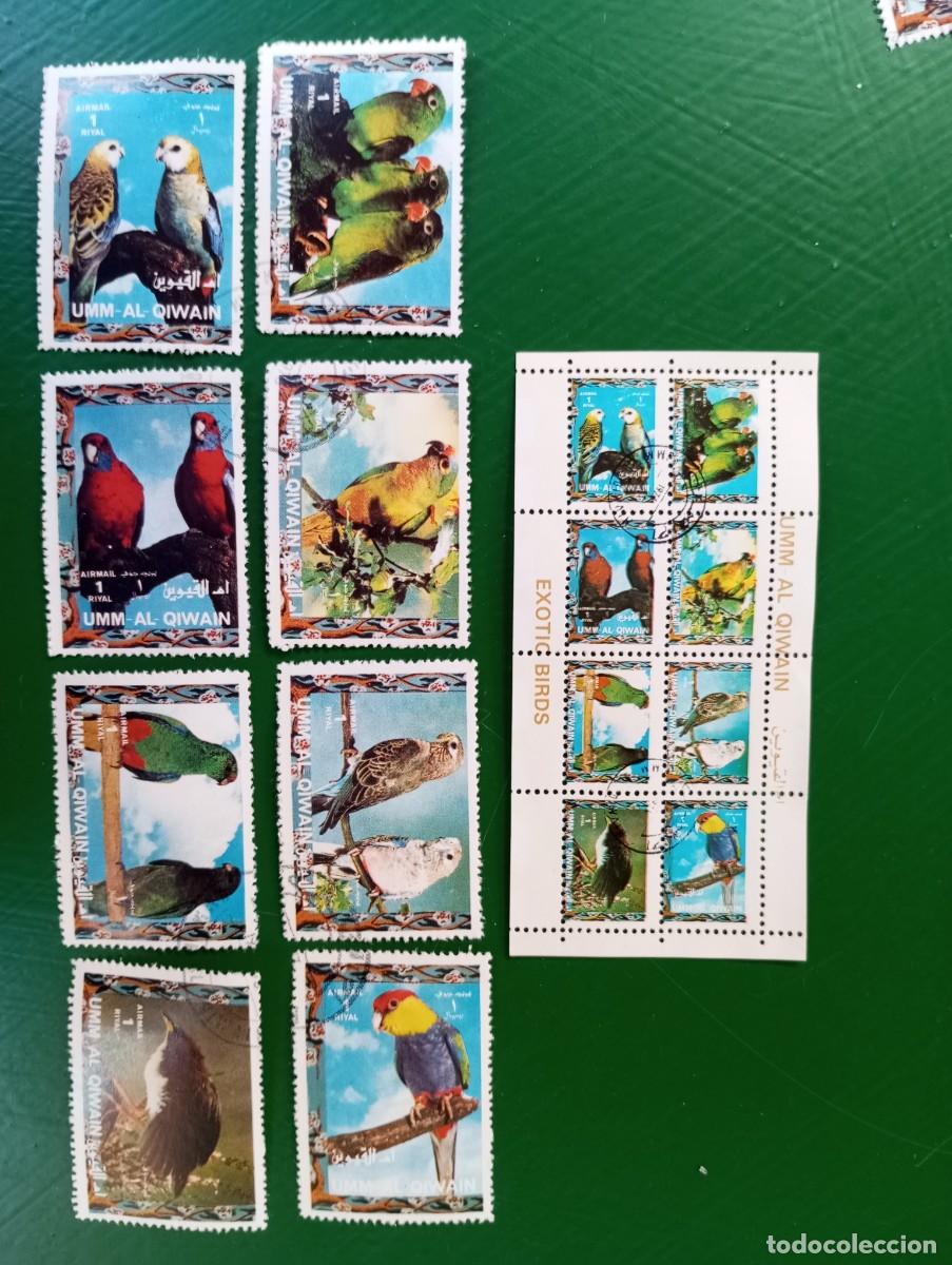Sellos: FAUNA, AVES, SERIE Y MINI HOJA BLOQUE CON LOS MISMOS