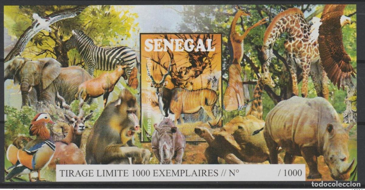 Sellos: Senegal 2015 Bloque ND SIN VALOR NOMINAL Mi. Bl. 109 Fauna en peligro