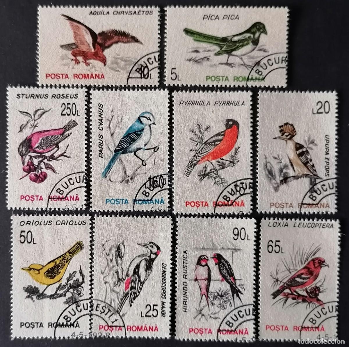 Sellos: RUMANIA 1993 - AVES . VER FOTO .