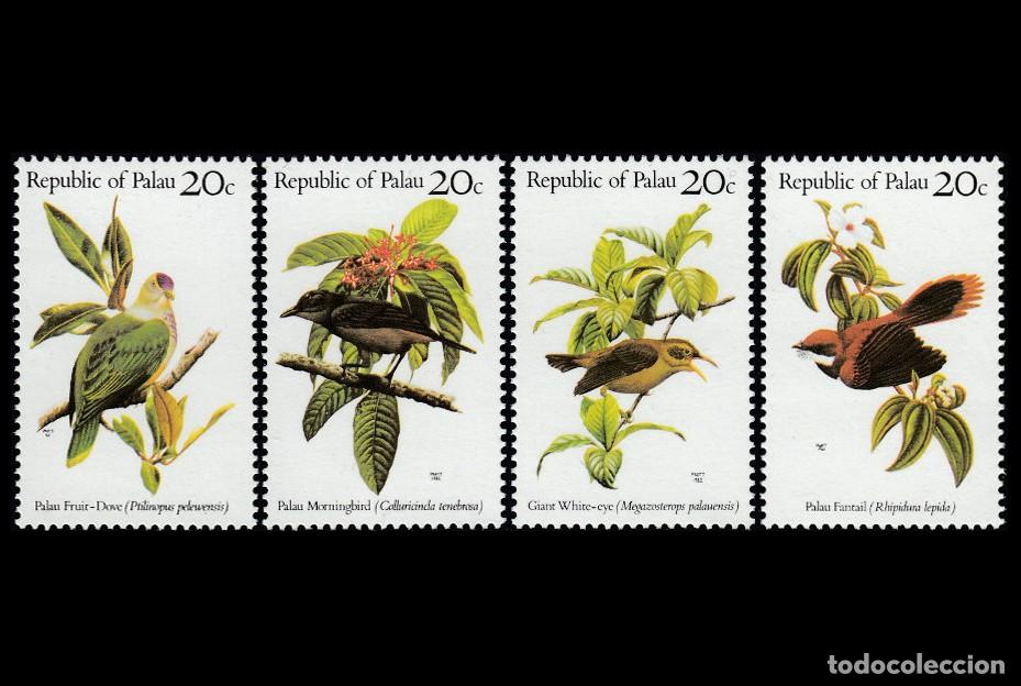 Sellos: Palaos (Palau) 1983 | Birds / Oiseaux / Aves | Yv: 5/8 - Michel: 5/8 MNH