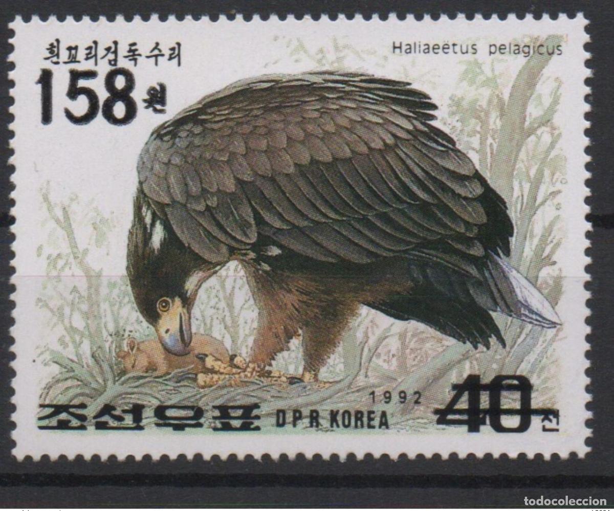Sellos: Corea 2006 Mi. 5120 SOBREIMPRESI&Oacute;N Vida silvestre P&aacute;jaros rapaces Vogel Eagle Raptor