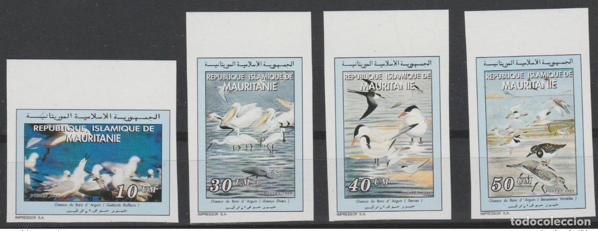 Sellos: Mauritania 1994 Mi. 1025 - 1027 IMPERF AND Birds Banc D'Arguin Wildlife