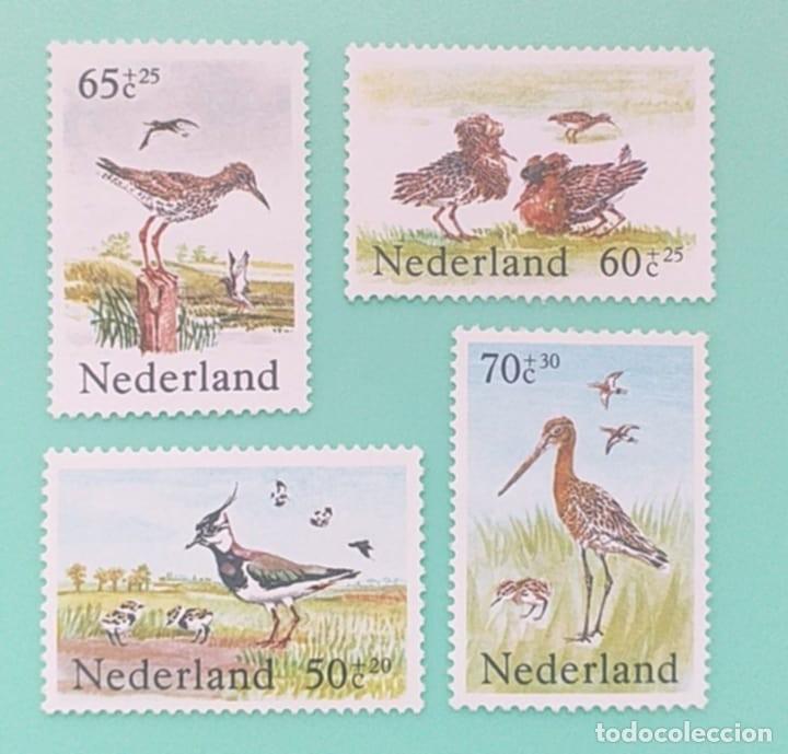 Sellos: Sellos Aves Holanda 1984 N&ordm; 1216/19 4v. Nuevos
