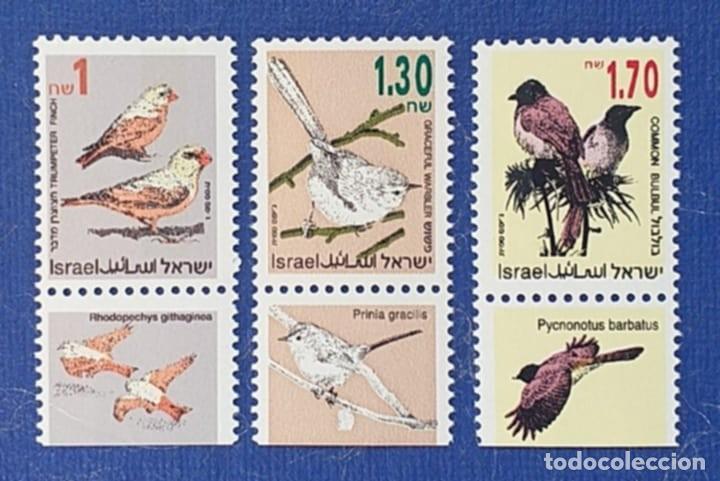 Sellos: Sellos Tema Aves Israel 1993 N&ordm; 1225/26+ 1995 N&ordm; 1278 3v. Nuevos