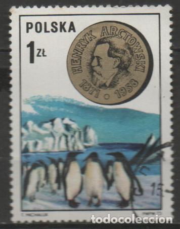 Sellos: POLONIA IVERT N&ordm; 2121, Henryk Arctowski - ping&uuml;inos de Adelia. USADO