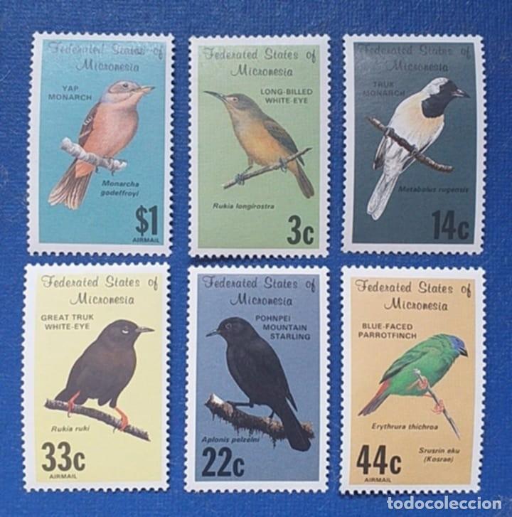 Sellos: Sellos Micronesia 1988 Aves N&ordm; 77/82 6v. Nuevos