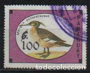 Sellos: Paraguay Ivert n&ordm; 2507, P&aacute;jaro: Pato serrucho. usado