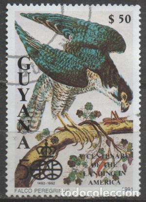 Sellos: GUYANA IVERT N&ordm; 2685, HALCON PEREGRINO, USADO