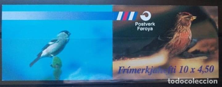 Sellos: Sellos Feroe 1997 Fauna Aves N&ordm; 311 Carnet Aves Migratorias 10 v. Nuevo