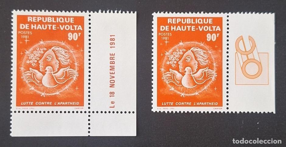 Stamps: Alto Volta 1981 Mi. 846 lucha contra apartheid paloma paz